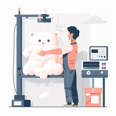 pp cotton stuffing process for plush toys