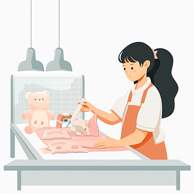 precision fabric cutting for plush toy manufacturing