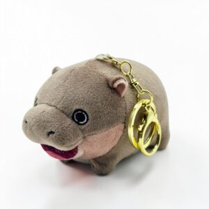 hippo plush keychain cute hippopotamus stuffed keychain toy