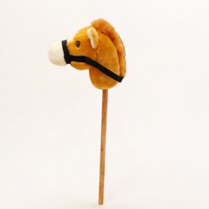 hobby horse toy with music kids horse head stick toy