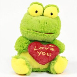 valentine frog plush toy cute frog stuffed animal love plush toy