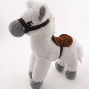 white horse plush toy horse stuffed animal cute horse plush