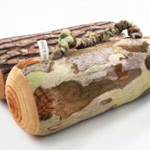 wood log pillow log shaped cushion soft decorative pillow